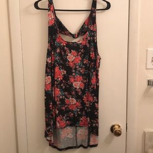 Flower Tank Top with tied back